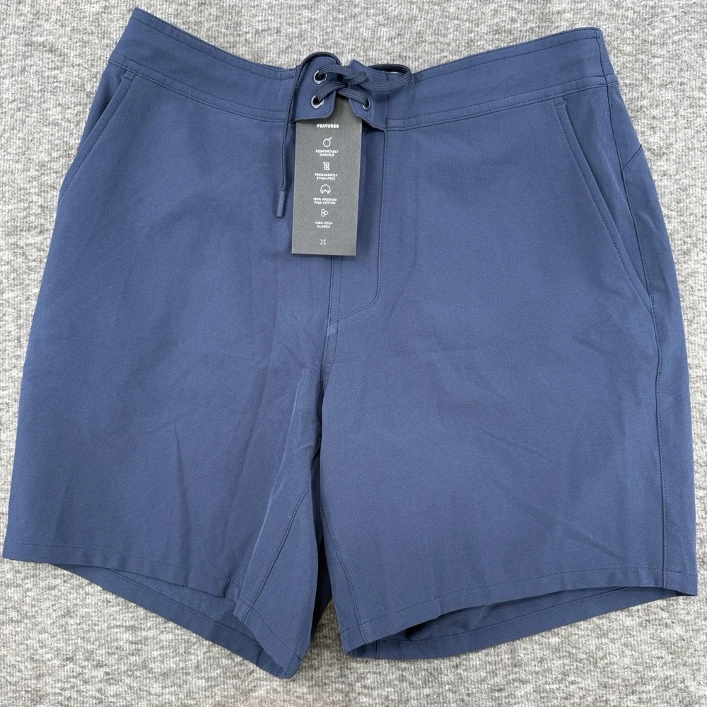 Ten Thousand Foundation Athletic Short TTSH0003V5 Mens Medium Navy Blue 7in New